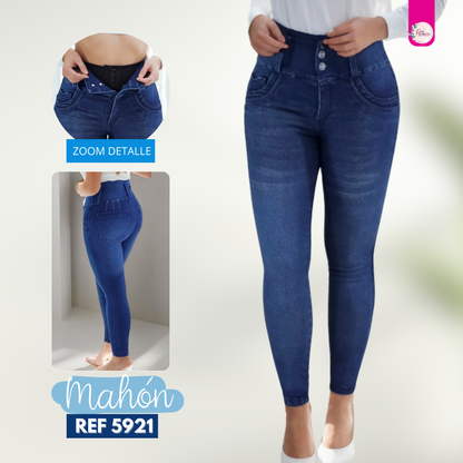 Mahón Skinny Ref. 5921 (Con faja interna) Azul